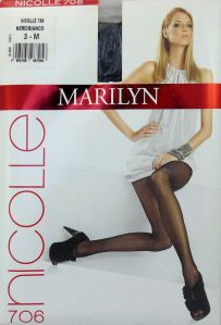Marilyn NICOLLE 706 R3 rajstopy kropeczki black